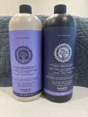 Tweak’d By Nature 2XL Fiber Lift Lavender Moon Shampoo Conditioner 33.8oz Set